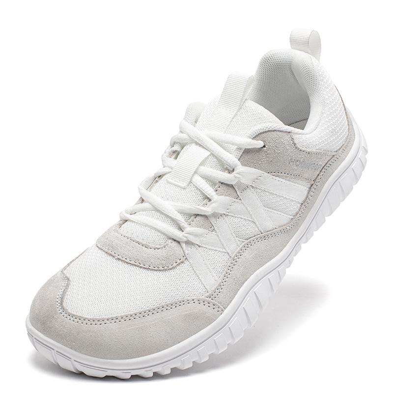 Hobibear Unisex Wide Toe Sneakers Mesh Breathable Walking Shoes Non Slip Lace Up Sneakers