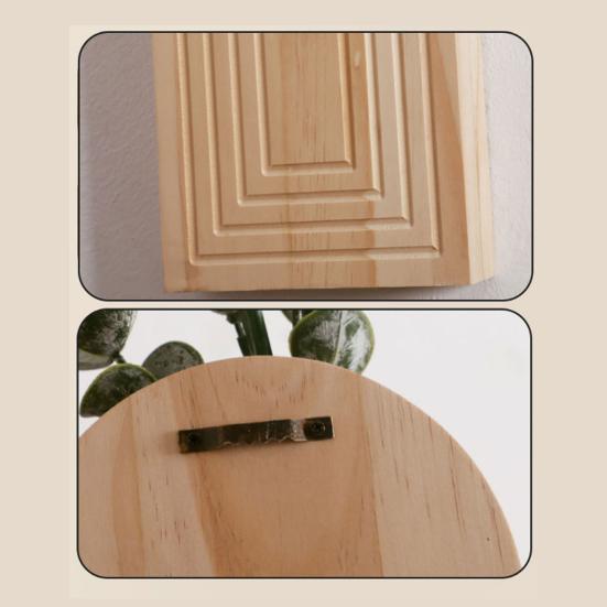 Väggvas i trä Boho Väggbonad Planterare Farmhouse Väggkonst Dekor för Entré Hall Badrum Vardagsrum Matsal Smala Utrymmen