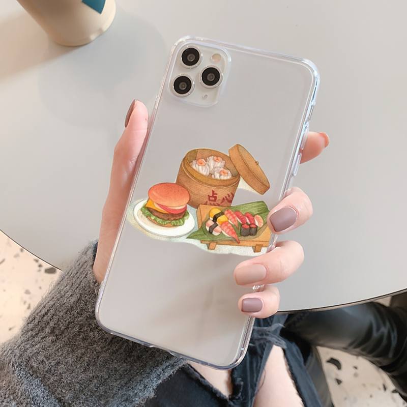 YNDFCNB Japanese Shiba Inu Sushi Phone Case for Iphone 13 11 12 Pro XS MAX 8 7 6 6S Plus X 5S SE 2020 XR Fundas