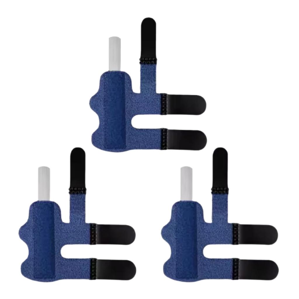 3Pcs Adjustable Finger Fixation Strap With Aluminum Strip Finger Fixing Band Straighten Brace Finger Splint Corrector Support