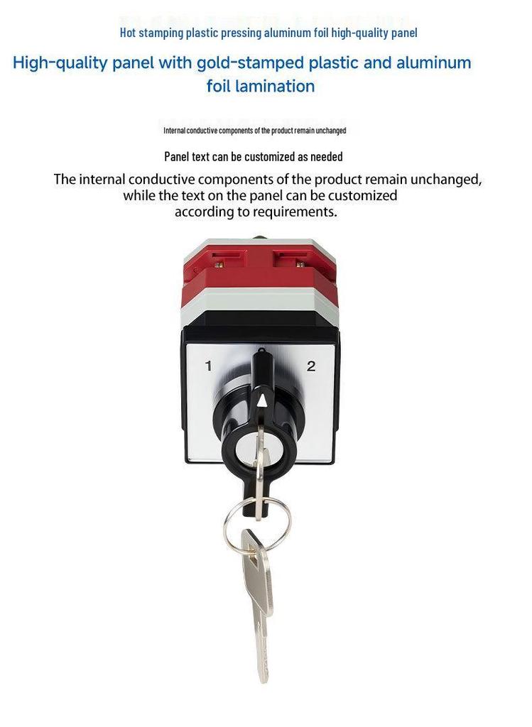 Zhuochao LW12-16/D0083.1Y Three-Gear Locking Changeover Switch