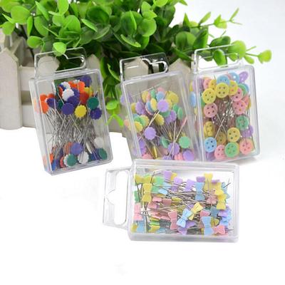 100X Patchwork Pins Flower Button Head Pins Diy Quilting Tool Sewing Accessories