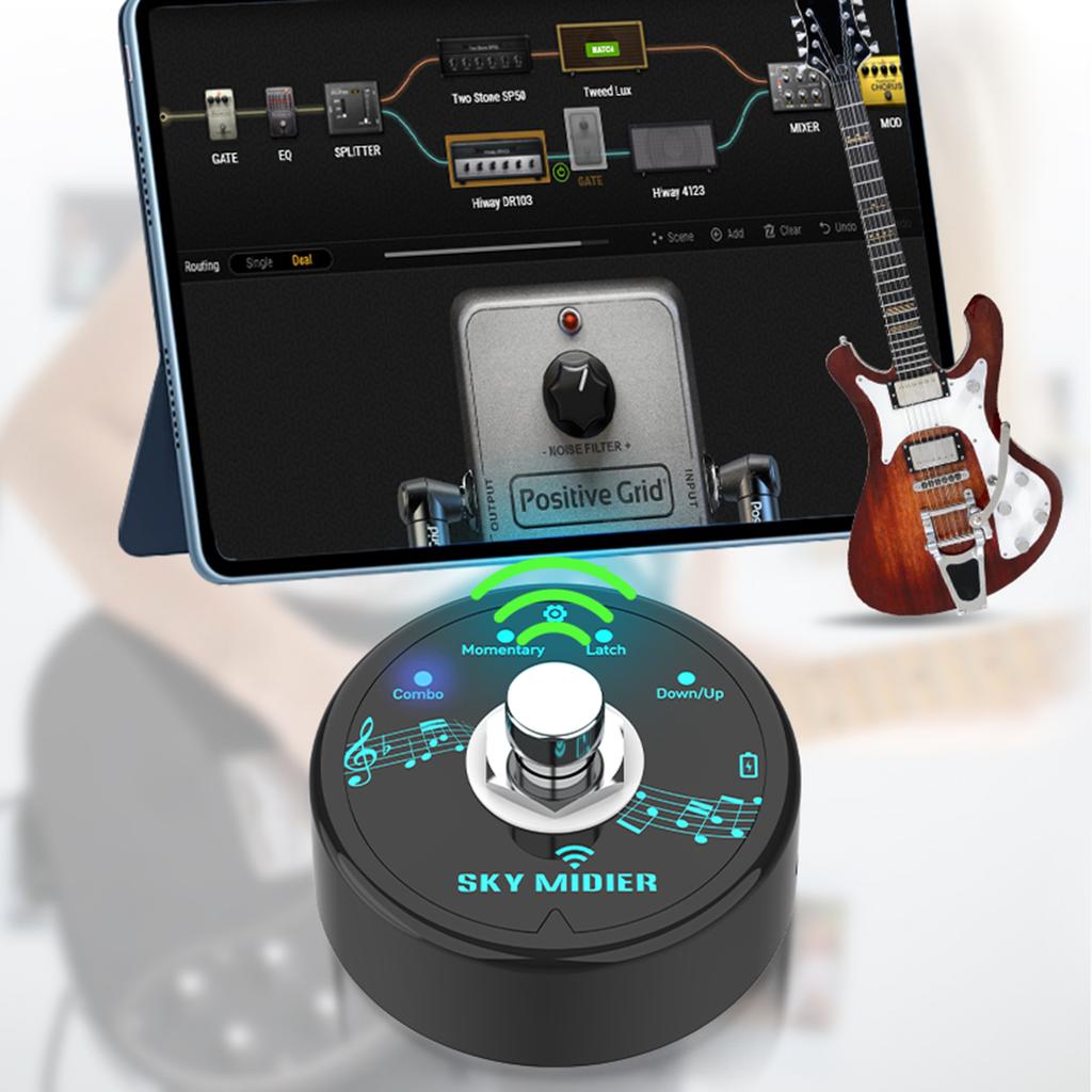 Pedale per girare le pagine Partitura Girapagine Connettività wireless Pedale wireless girapagine Ricaricabile Girapagine musicale
