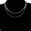 Simple Multi-layer Snake Chain Collarbone Chain Collar Necklace Feminine Exquisite Charm