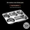 LIJIA FITMENT Edelstahl 5-Fach Lunchtablett