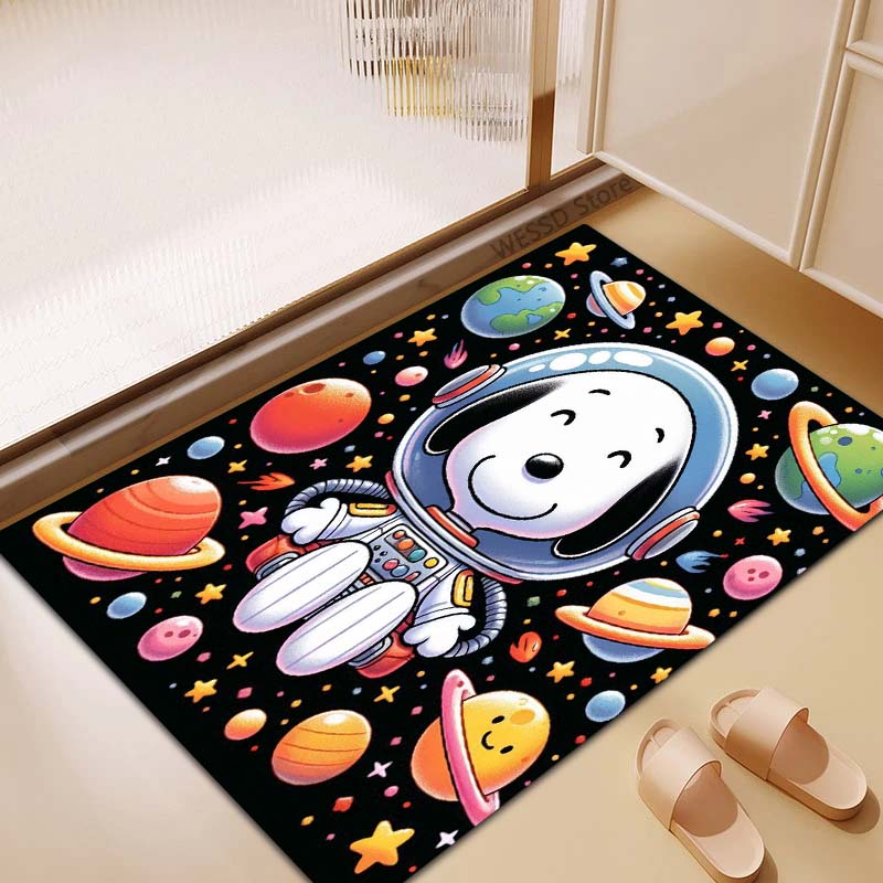 3D Snoopy anti-slip rug, suitable for living rooms, bedrooms, game rooms, sofas, home décor, doormats