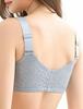 MY Lace Bra for Breast Cancer Padded [KISS LIFE] Front-opening, Zip-front Patients, (L, Blue) (kml800636c4)
