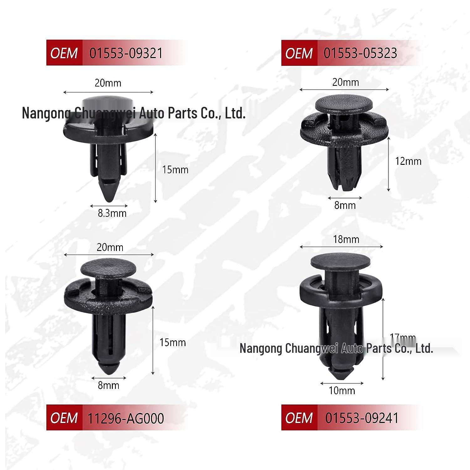 

120PCS Fender Liner & Bumper Retainer Clips for Nissan/Infiniti Tool