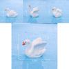 Charming Resin Swan Figurines Diy Creative Micro Landscape Desk Decorations