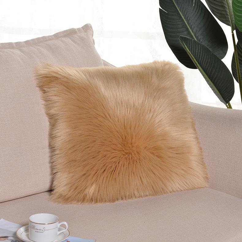 2pcs Luxury Faux Fur RV Cushion Cover Perfect for Motorhome & Travel Trailer Living Room Decor Durable Construction, Decorative Covers