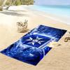 AJ Auxerre Print Beach Towel, Large Soft Quick Dry Towel for Beach Camping Swimming