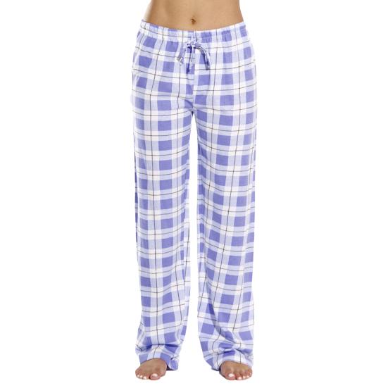 Calças Femininas para Casa Cintura Elástica com Cordão Casual Calças de Perna Larga Estampa Xadrez Caimento Solto Calças de Lazer