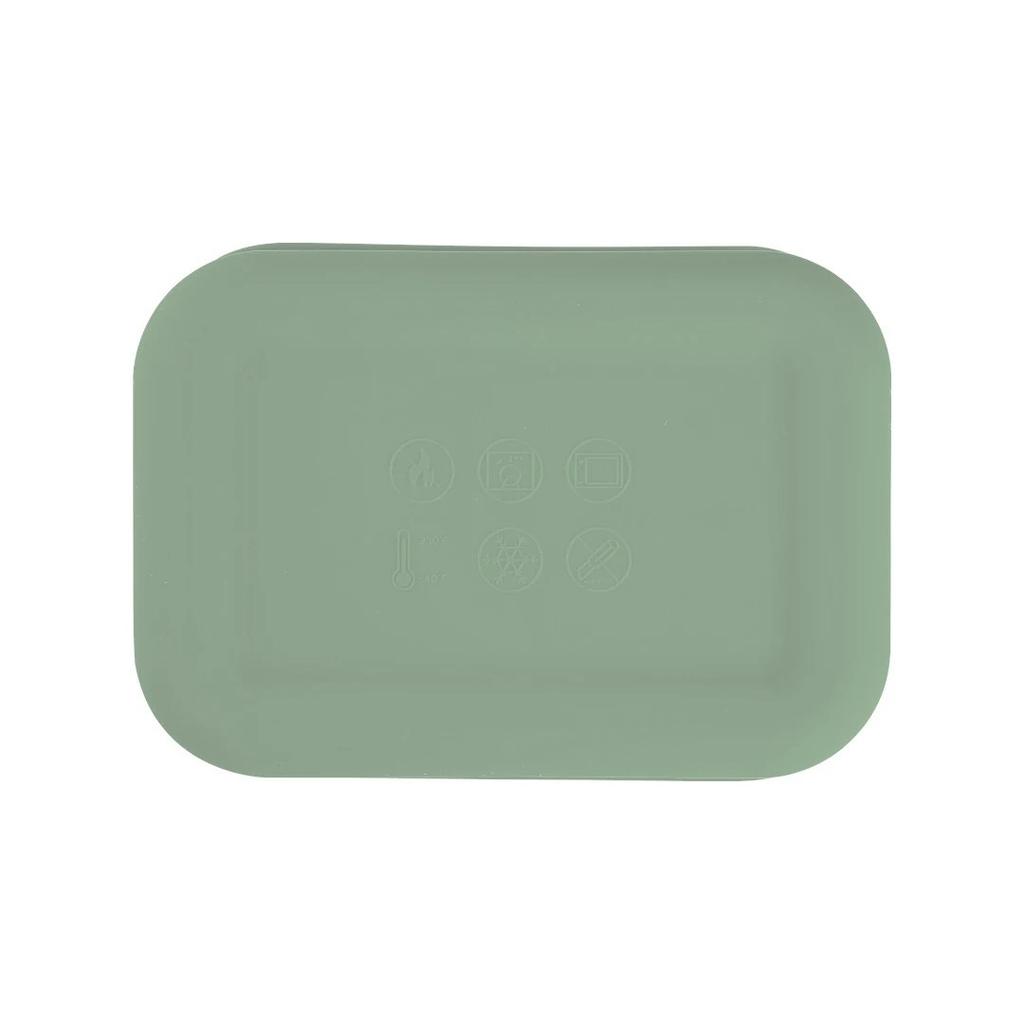 Neue Silikon-Lunchbox mit drei Fächern, tragbare, mikrowellengeeignete Lebensmittelbox mit dicht schließender Frischhaltebox