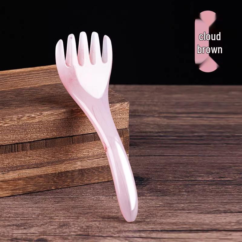 Resin Five-Claw Head Massager & Meridian Gua Sha Therapy Comb