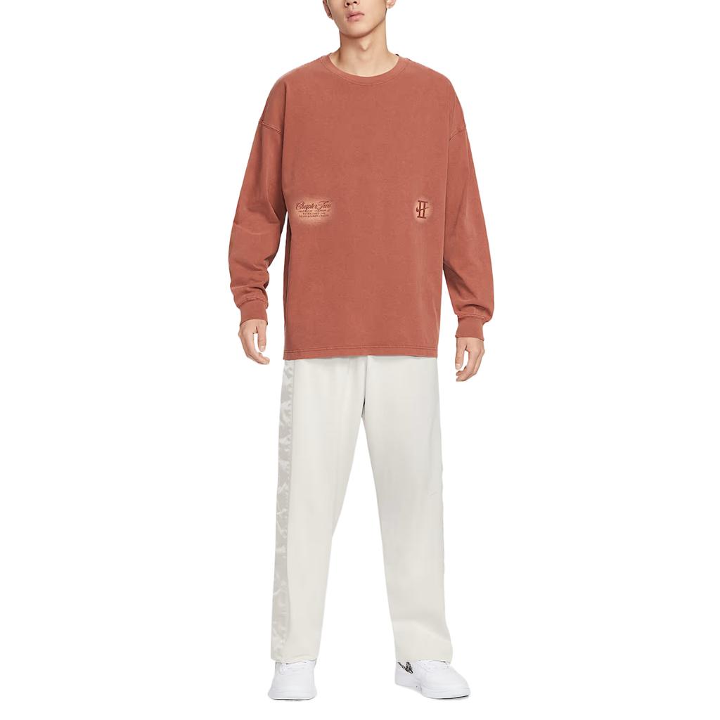 Nike Ensfarvet Rund Hals Basketball Langærmet T-shirt Herre toppe IH5086-245