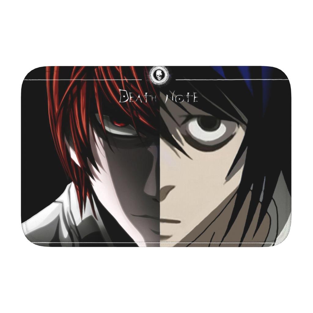Deathes Anime Note Front Floor Door Entrance Welcome Mat Indoor Bath Kitchen Doormat Bedroom Carpet Rug Footpad