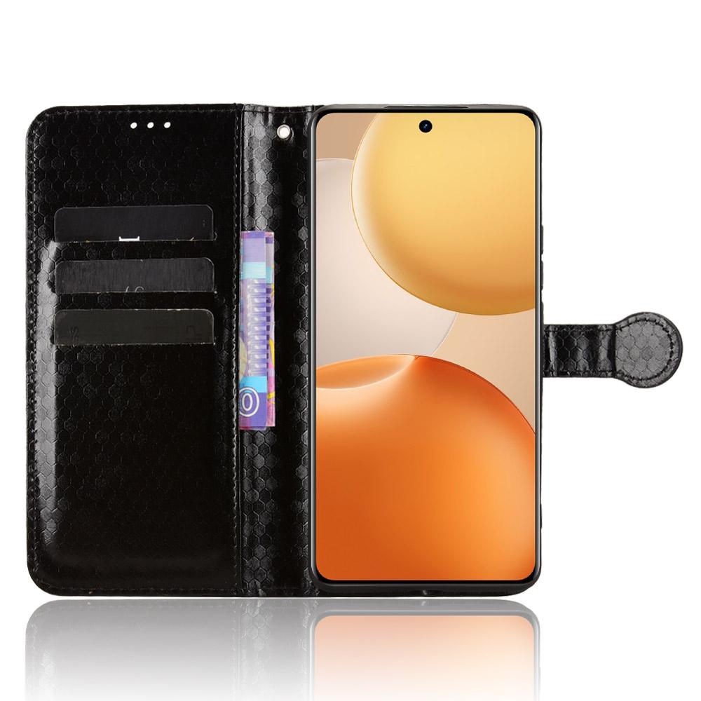 For Realme P4 5G Wallet Case Dot Pattern Imprint PU Leather Phone Cover with Wrist Strap