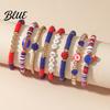 Football Party Accessory Game Day Bracelets Stackable Sports Charm Elasticated