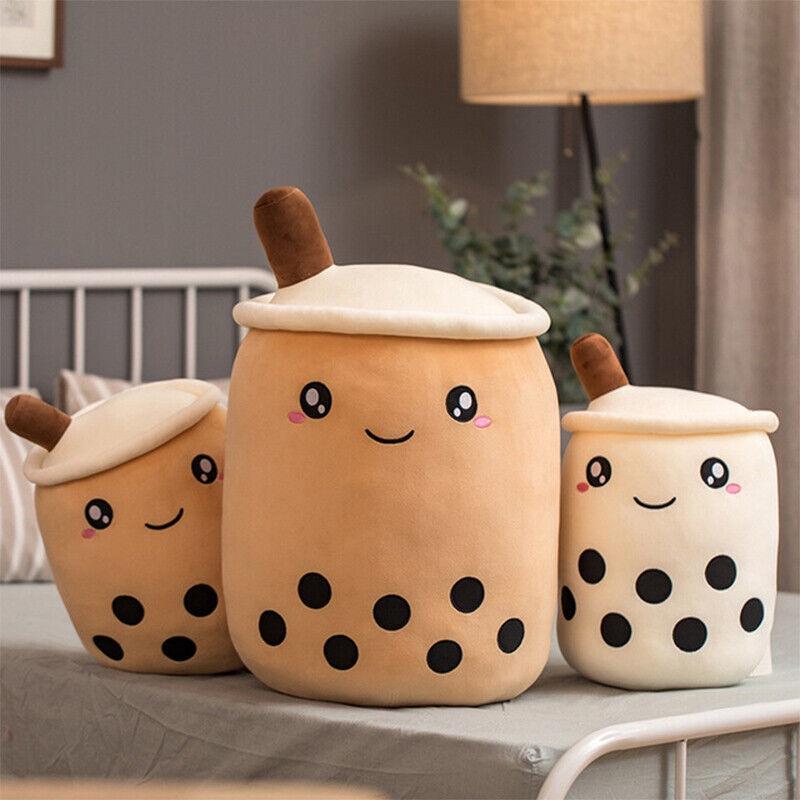 24355070cm Bubble Tea Boba Cup Soft Stuffed Plush Pillow Cushion Kawaii Cute