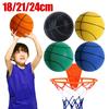 Indoor Silent Basketball Sport Hüpfbälle 18/21/24cm Hochdichtes Schaummaterial Kinder Erwachsene Balltraining Mit Tragbarem Netz