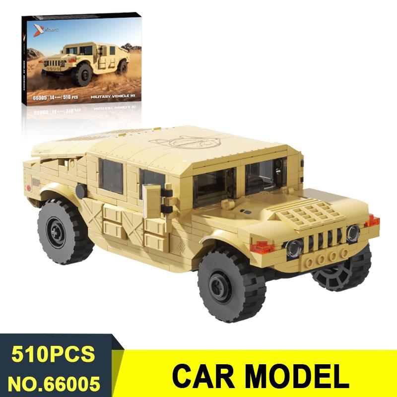 66005 Military Vehicle H1 Model 510pcs Building Block Set SUV Series Assembly Building Block Models DIY Toys Christmas Gifts