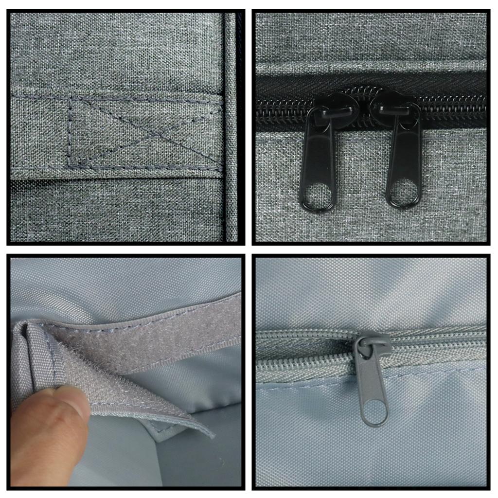 Nail Polish Organizer Double Layer Nail Polish Case for Nail Dryer Lamp Hold 30 Bottles 15ml 0.5 Fl.oz Portable Nail Storage Bag