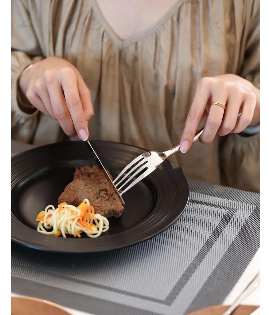 Batone Cutlery Nordic 24 Piece Cutlery Assortment Set for 6 Home Dishwasher Wedding Cutlery Set Japanese Food Safety Set, Style, Set, Set, Spoon,