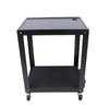 AV Cart, Media Cart with Power Strip, Presentation Cart with 2 Shelves, Duty Av Cart Fit for Offices and Schools Plugboard