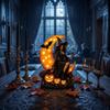 Halloween Witch Lamp - Decorative Table Light for Holiday Home Decor (1 Count)
