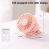 Adjustable Portable Solar Fan Low Noise Small Air Cooler Mini Solar Powered Fan  Desktop Use