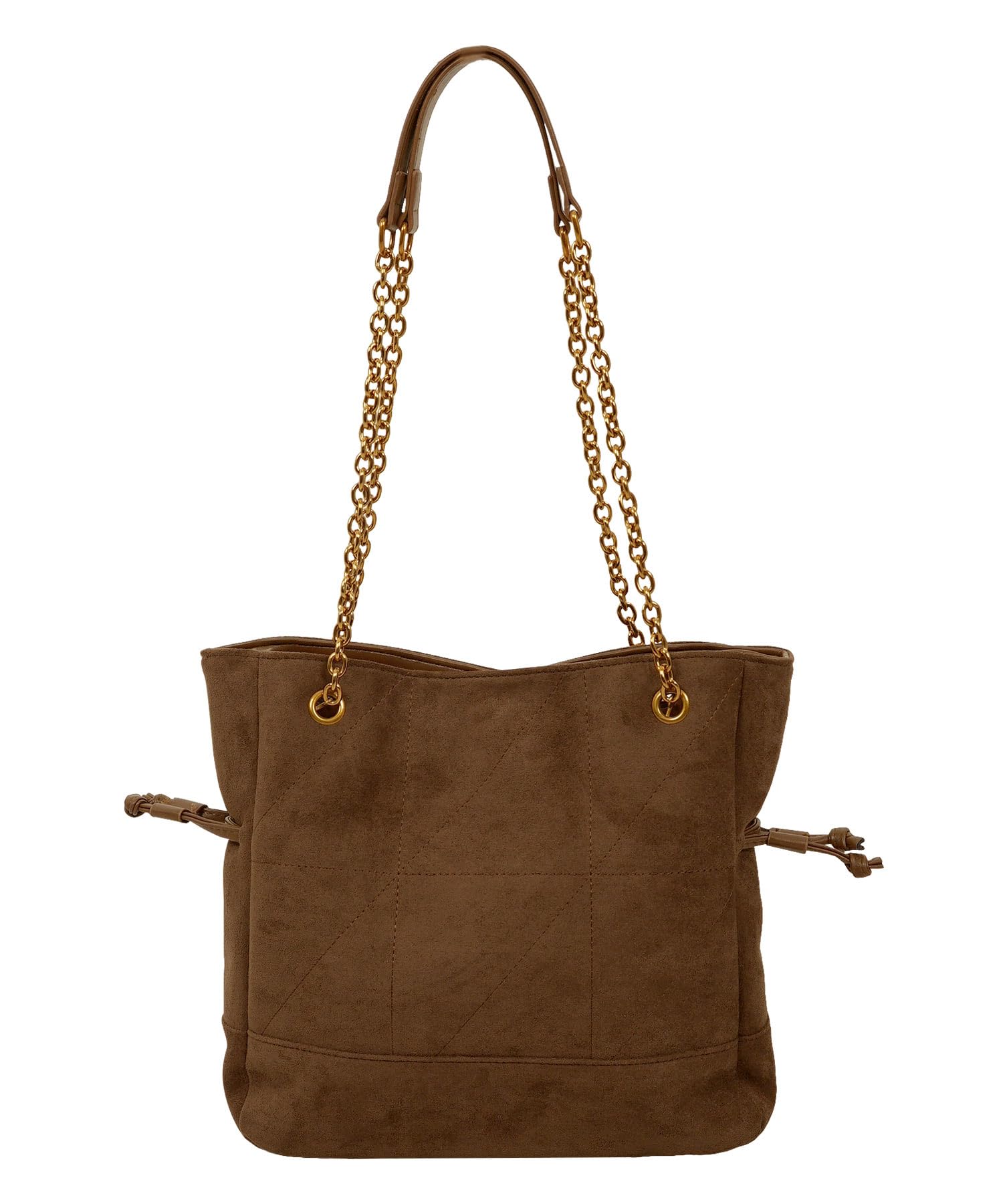 

Kobe Lettuce Quilted Design Chain Shoulder Bag for Women, Spring, Summer, Autumn, and Winter, Gold Chain, Drawstring, Pocket, Travel Bag [B1654], One