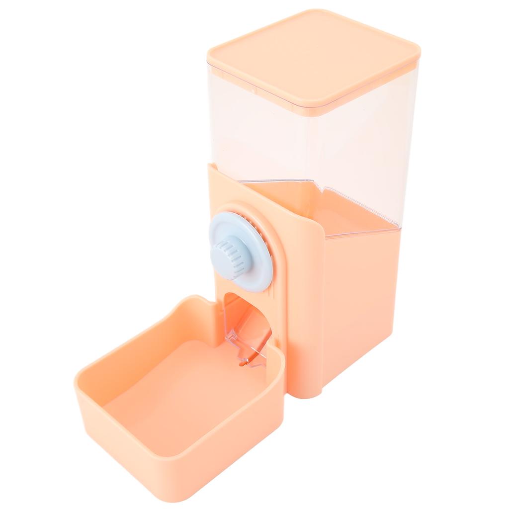 Haustier Automatischer Schwerkraftfutterspender Automatischer Großer Fassungsvermögen Auslaufsicher Haustier Futterstation für Katze Hund Rosa