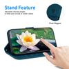 Für Motorola Edge (2024) 5G Brieftasche Handyhülle Lotus Prägung Leder Ständer Abdeckung
