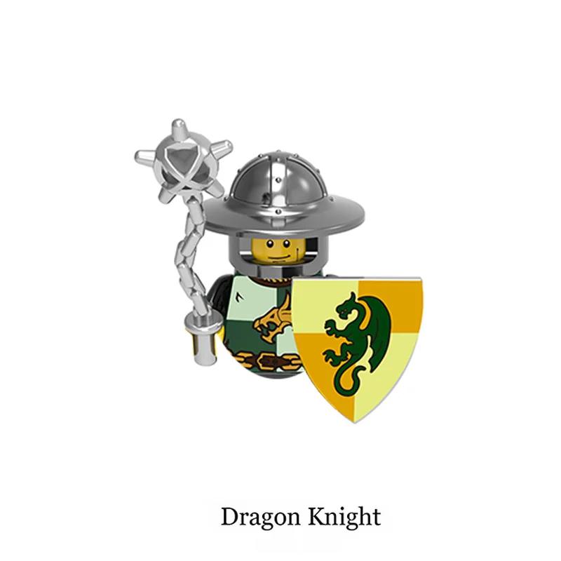 Mittelalterliches Drachenkönigreich Soldaten Held Ritter Bogenschütze Antike Militärfiguren Modellbausteine Kinderspielzeug Jungen Geschenke