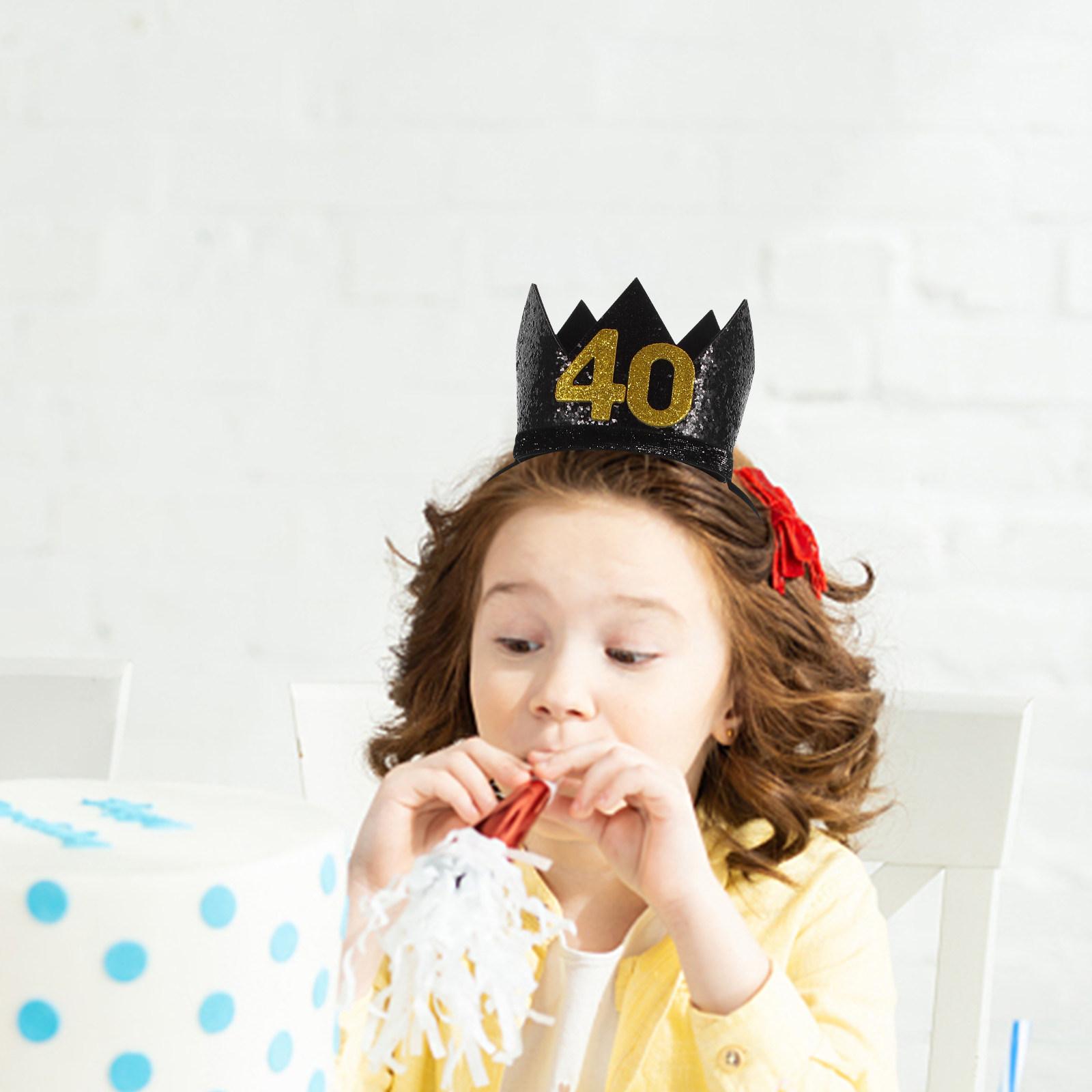 

1Pcs Birthday Party Hat Beautiful Party Hat Strong Firm Handmade Craftsmanship for Celebrations Birthday Crown Decor Supply 8X7CM