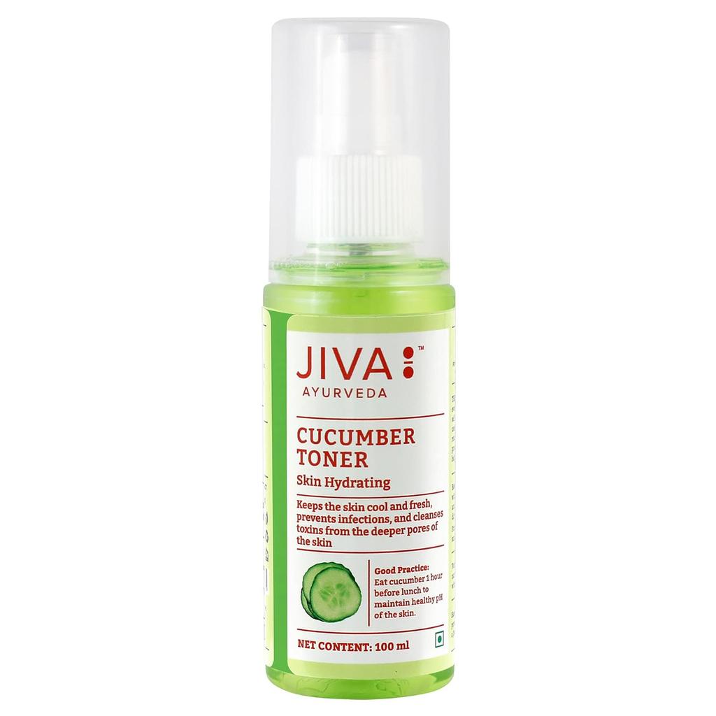 Jiva Cucumber Toner 100ml Pack Of 2 | Hydrating Natural Face Toner For All Skin Types & Deep Cleansing
