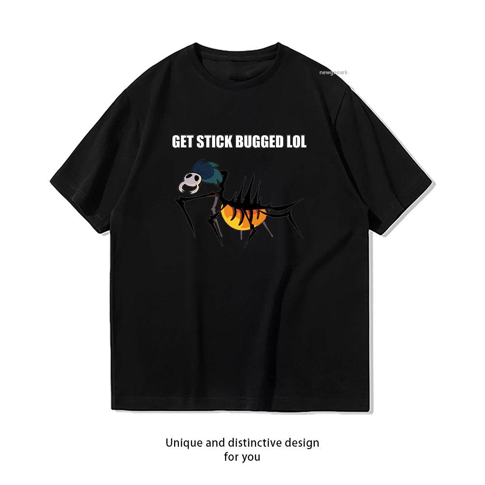 Get stick bugged Tshirt Unisex Unisex Summer Cotton Cartoon Graphic T Shirts Adult Classic Oneck Shortsleev Gift Tops Tee S3XL