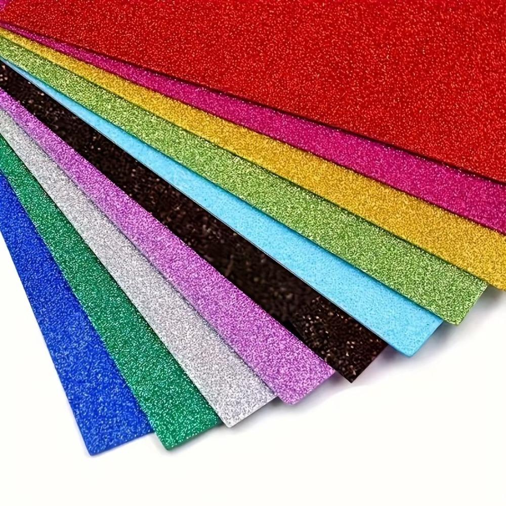 

A4 Glitter Foam Paper Thick Shining Papers New Handmade Paper Scrapbooking Material