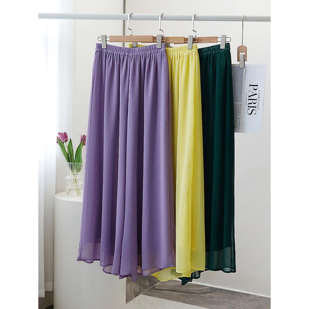 DIMANAF Plus Size 2021 Women Linen Pants Elastic Vintage Korea Basic Female Solid Fashion Slacks Wide Leg Oversize Loose Pants