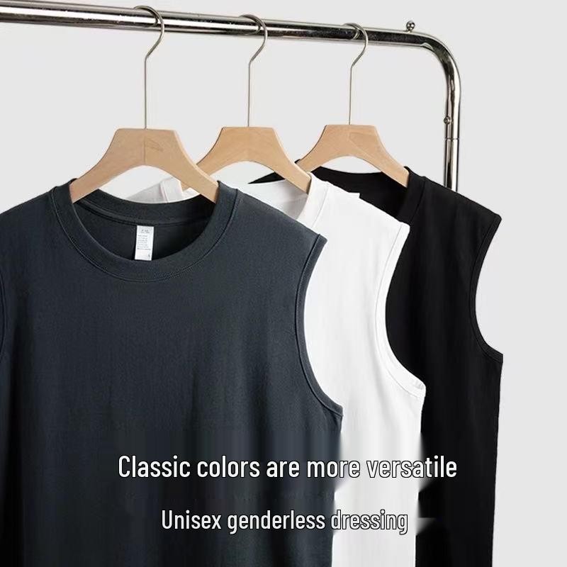 Men's Cotton Sleeveless Tank Top: Versatile, Casual, Breathable, Comfortable Sports Vest