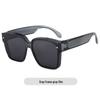 TR Polarized Prescription Sunglasses: Square Frame, UV Protection, Fashionable Driving & Outdoor Glasses.
