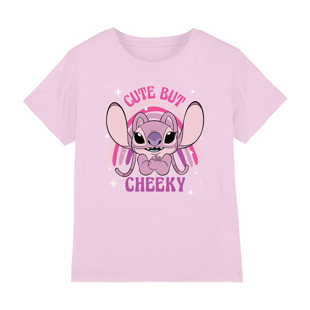 Lilo & Stitch Girls Cute But Cheeky Angel Rainbow T-Shirt