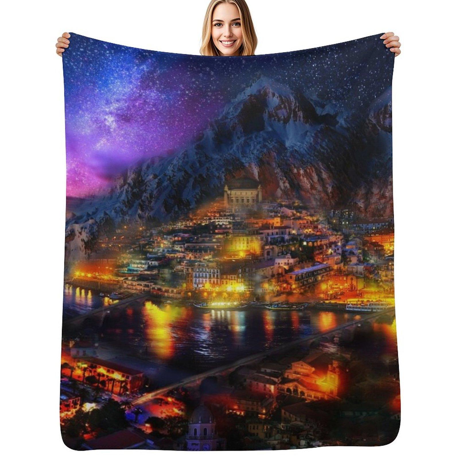 Velaris Throw Blanket Flannel Fleece Soft Warm Throw Blanket 75X95CM