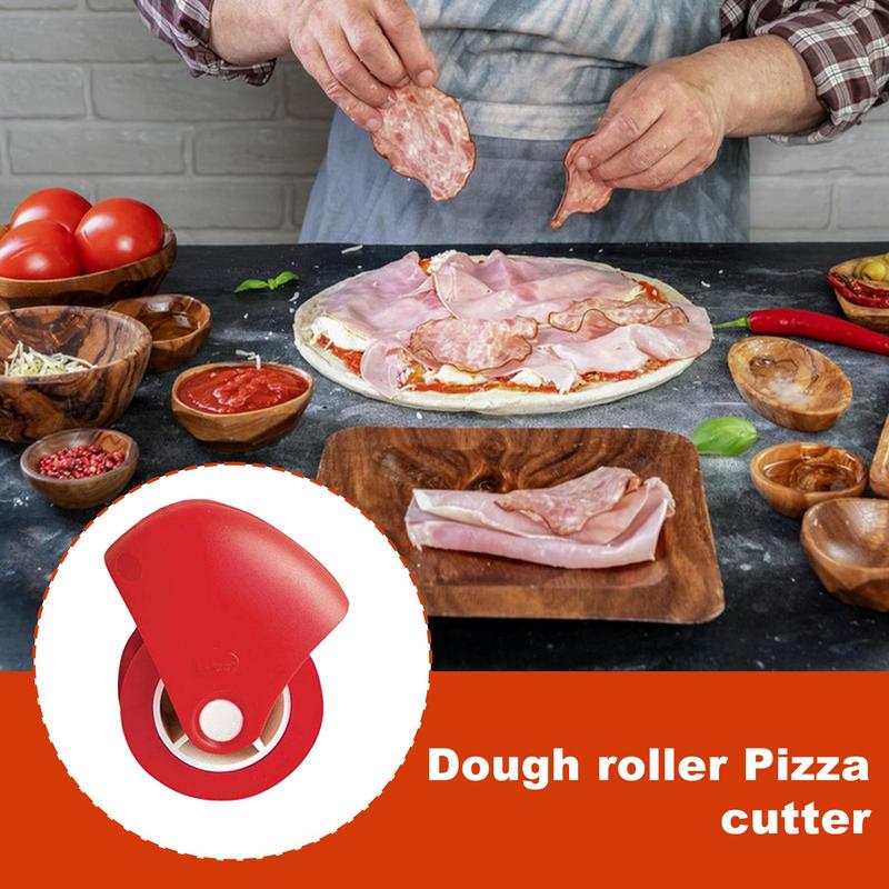 Multifunctional Roller Cutter Multi-purpose Pizza Cake Dough Slicing Tool Baking Kitchen Accessories With Plastic Blade Wheel
