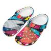 Lightweight Printed EVA Clogs for Men Women Breathable Slip On Garden Shoes Beach Pool Home Bathroom Summer Slippers Beach Wear