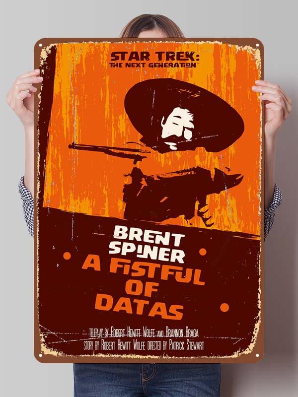 Klassische Filmplakate Star Treks Metallschilder Schlafzimmerdekoration Wohnzimmerdekor Männer Benutzerdefinierte Blechschilder für Wandkunst Dekoration