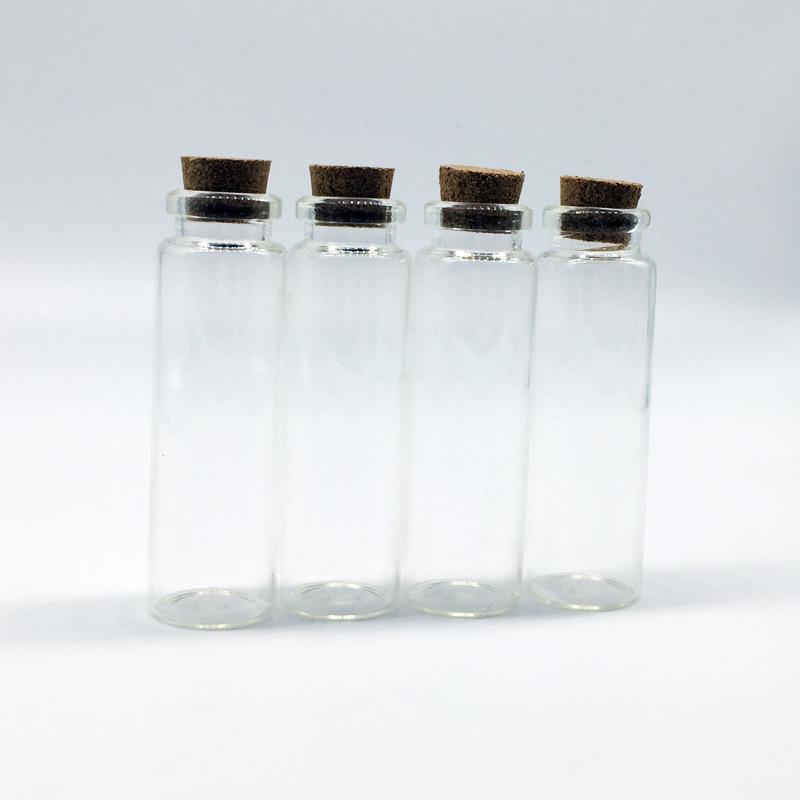 10ML Small Transparent Glass Vials with Cork for Samples and Wishing Bottles