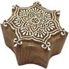 Decorative Floral Printing Blocks Wooden Hand Carved Block Indian Stamp