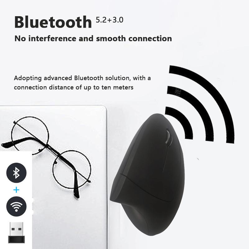 Vertical Mouse Ergonomic 2.4Ghz Wireless Optical Mice 3 Adjustable 6 Buttons For Laptop Pc Computer Desktop