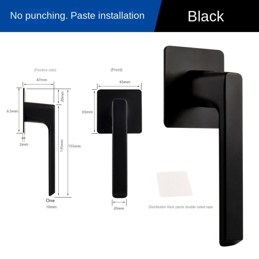 

Модная дверная ручка из алюминиевого сплава, самоклеящаяся, без сверления, дверная ручка, многофункциональная фурнитура, дверная ручка, ручка для шкафа